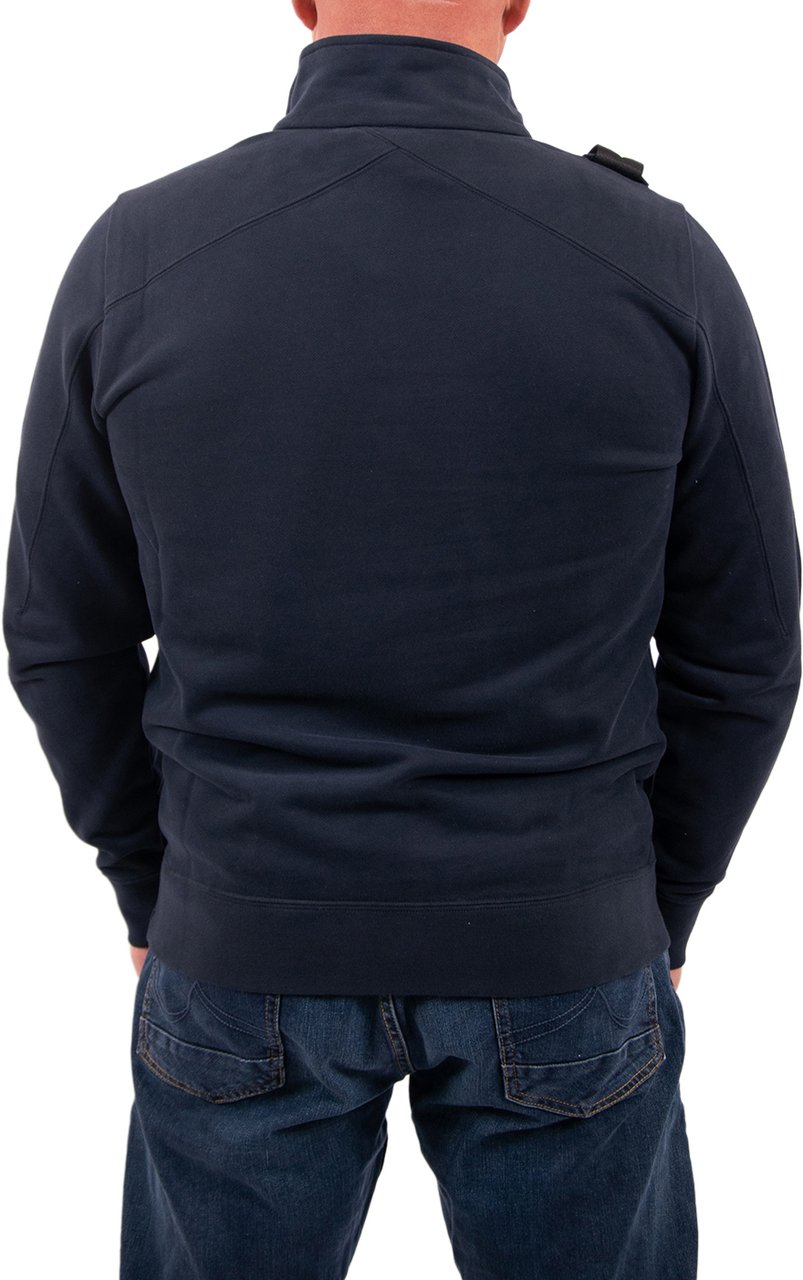 Ma.Strum 1/4 Zip Sweat Blauw