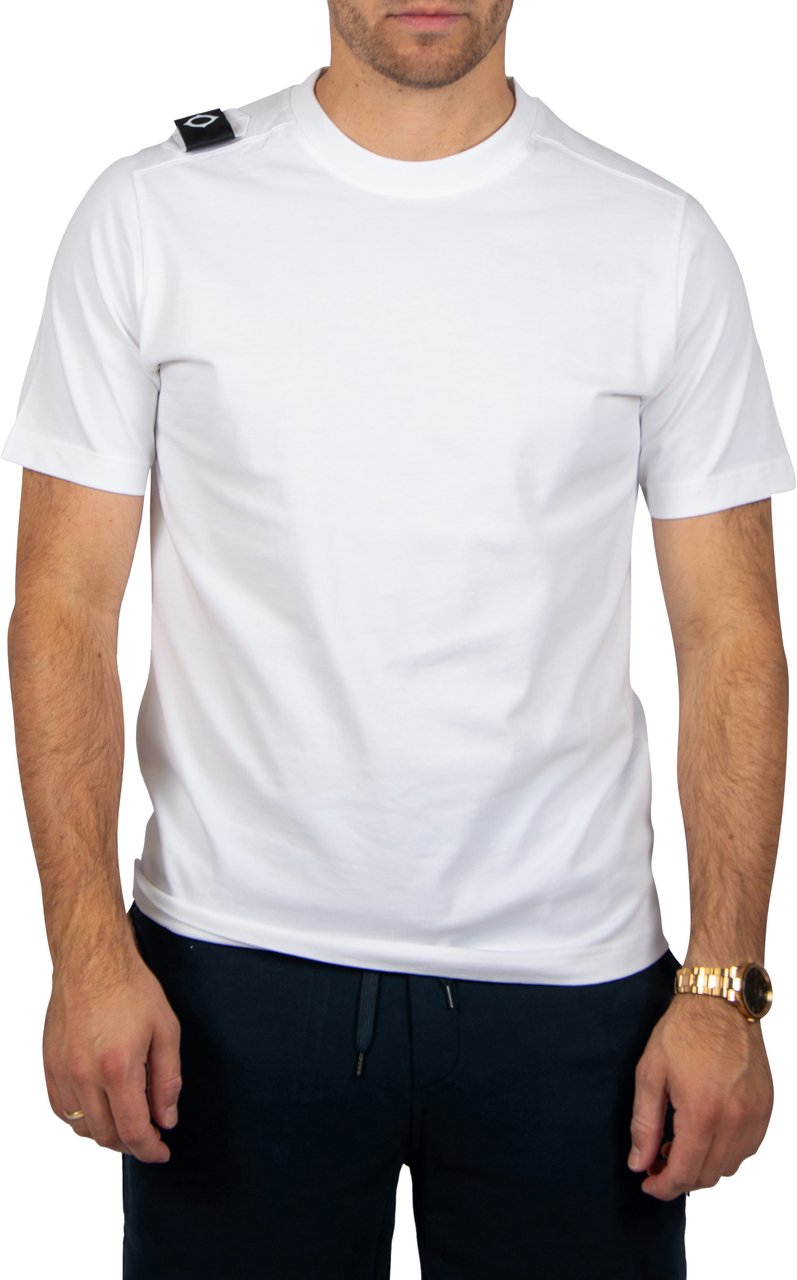 Ma.Strum Ma.Strum Badge Tee Wit