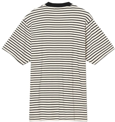 Ma.Strum Ma.Strum Stripe Badge SS Tee Zwart