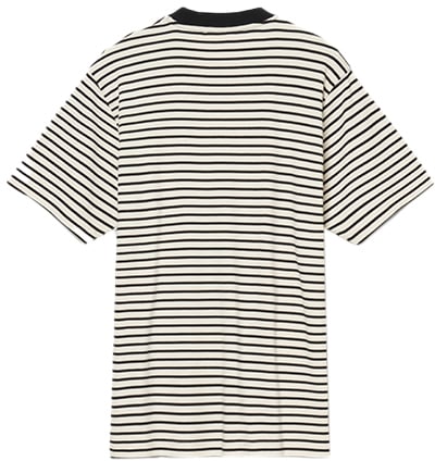 Ma.Strum Stripe Badge SS Tee Zwart