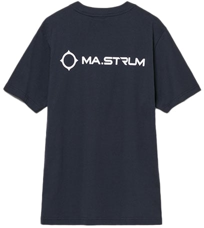 Ma.Strum Ma.Strum Yawl Back Print Tee Blauw