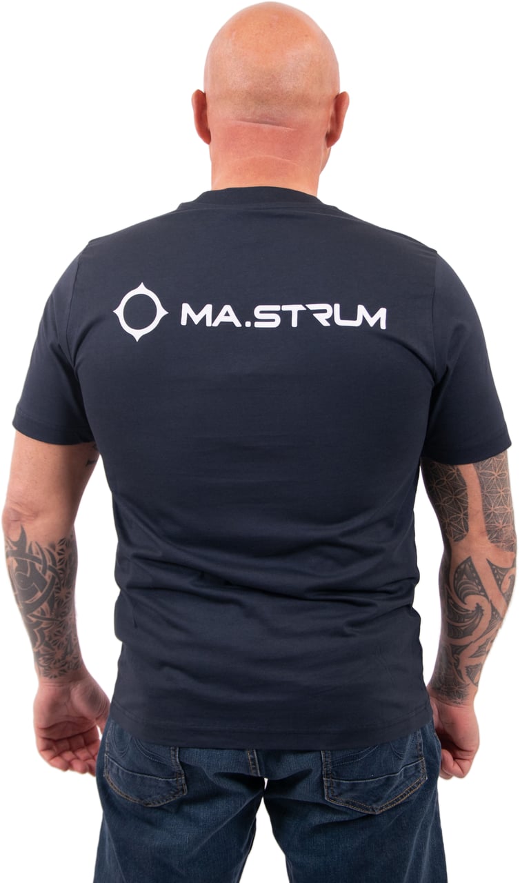 Ma.Strum Ma.Strum Yawl Back Print Tee Blauw
