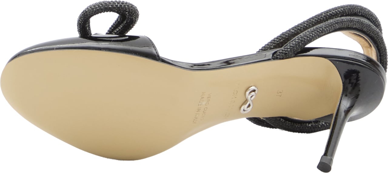 Mach&Mach Double Bow Closed Toe sandals Zwart