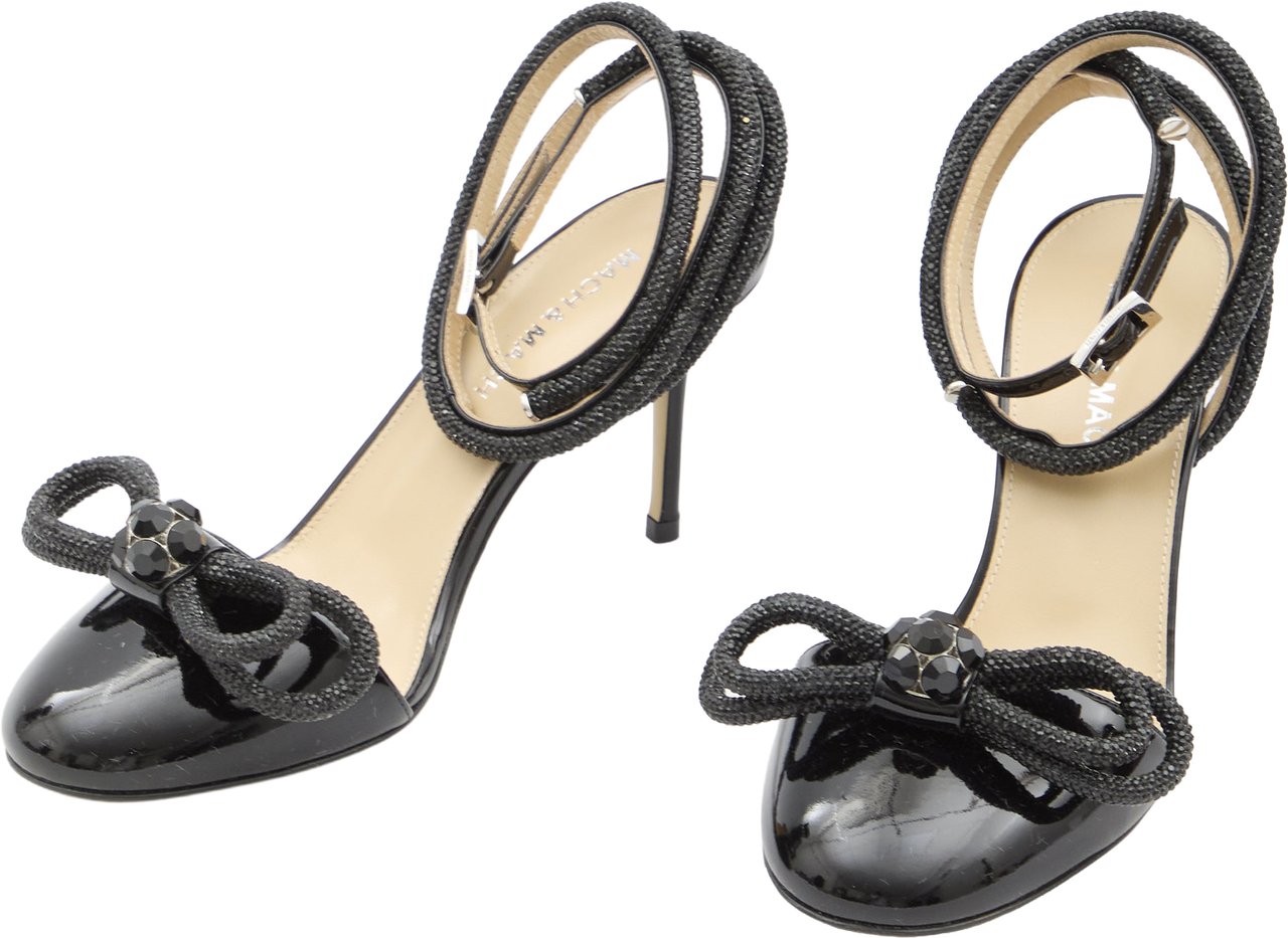 Mach&Mach Double Bow Closed Toe sandals Zwart