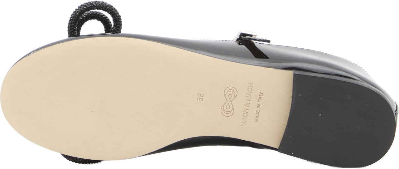 Mach&Mach Double Bow ballerinas Zwart