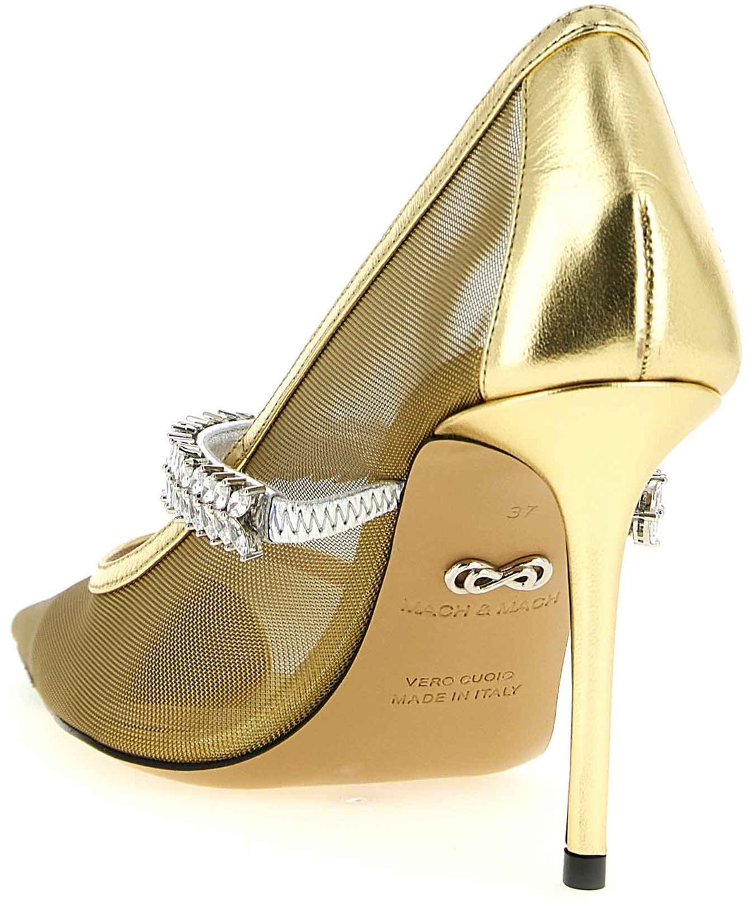 Mach&Mach MACH & MACH Gold Polyamide High Heel Pumps Goud