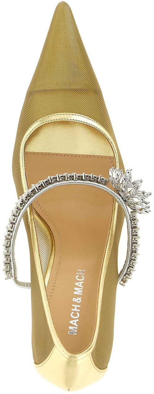 Mach&Mach MACH & MACH Gold Polyamide High Heel Pumps Goud