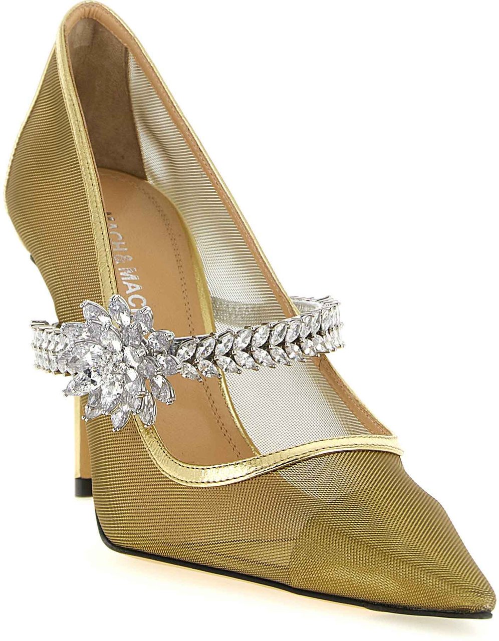 Mach&Mach MACH & MACH Gold Polyamide High Heel Pumps Goud