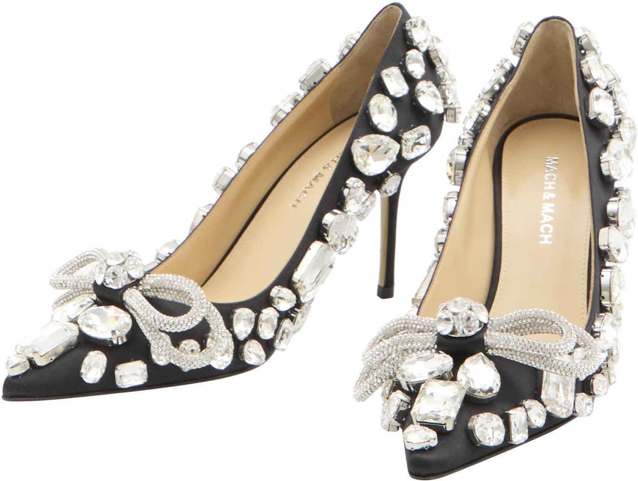 Mach&Mach Double Bow Pumps Zwart