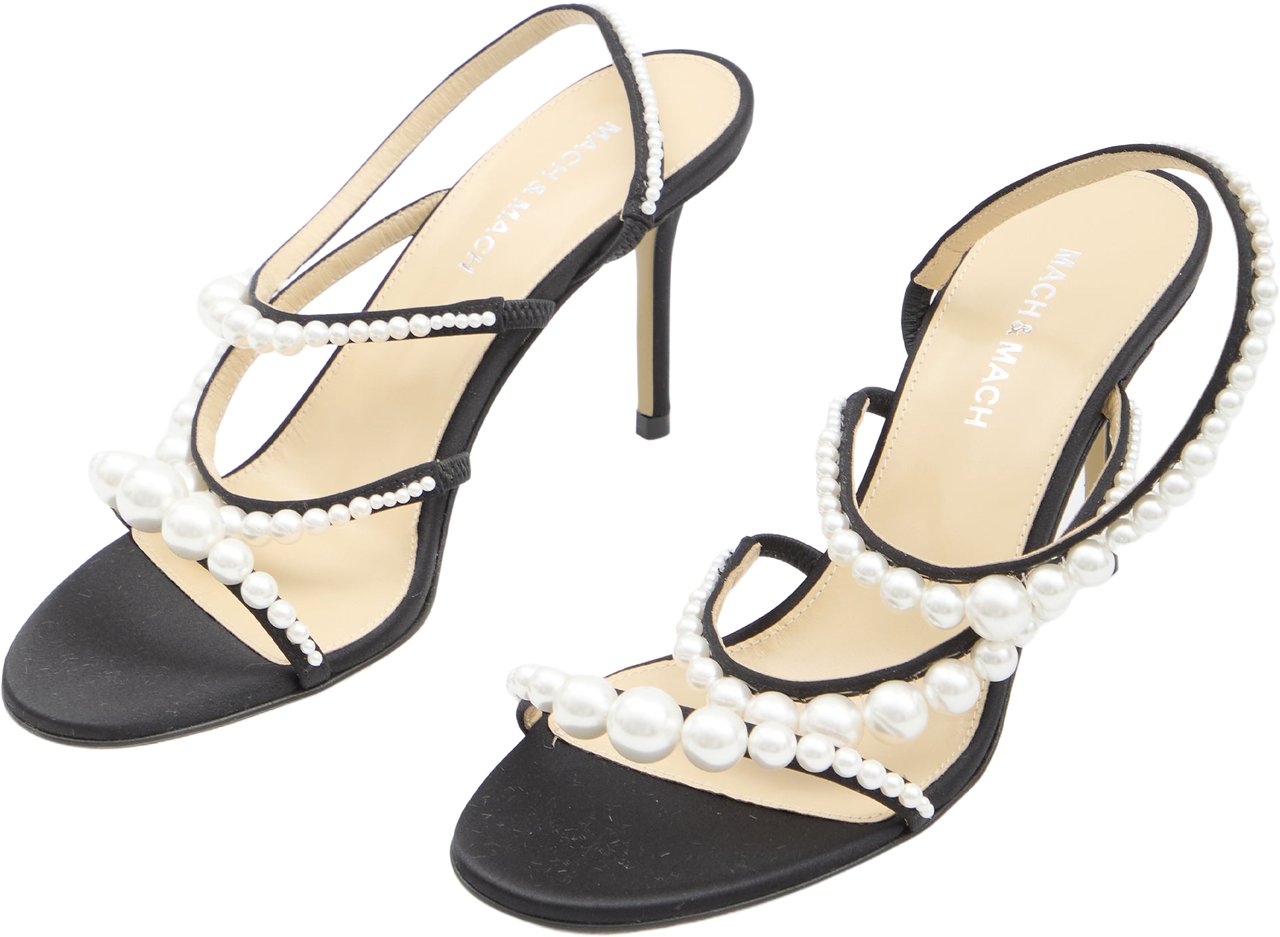 Mach&Mach Sirene sandals Zwart