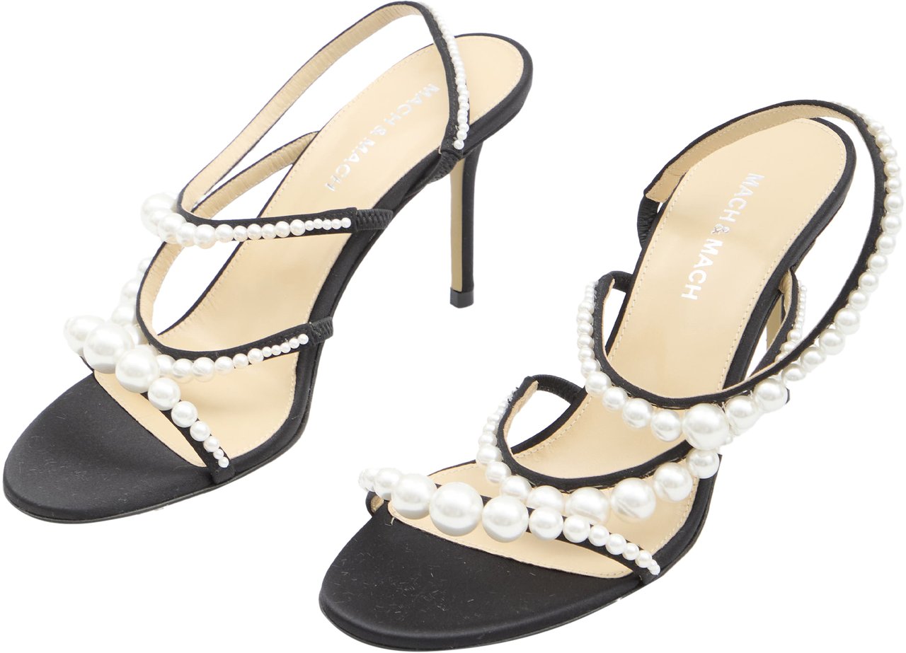 Mach&Mach Sirene sandals Zwart