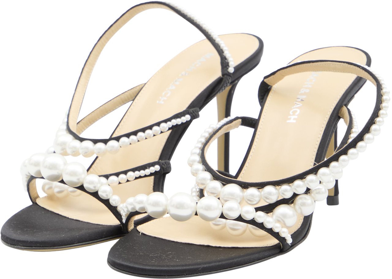 Mach&Mach Sirene sandals Zwart