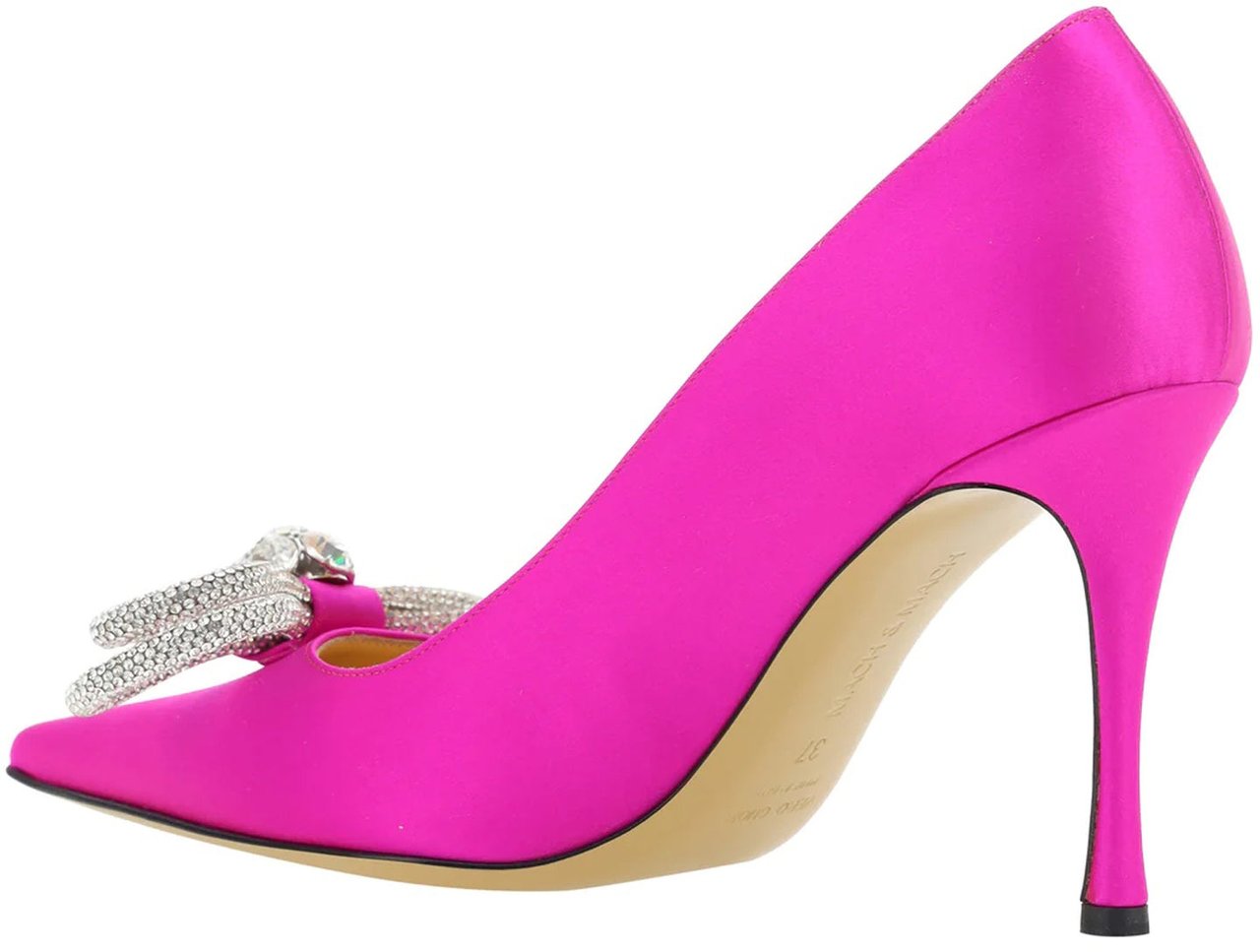 Mach&Mach Mach & Mach Double Bow Satin Pumps Roze