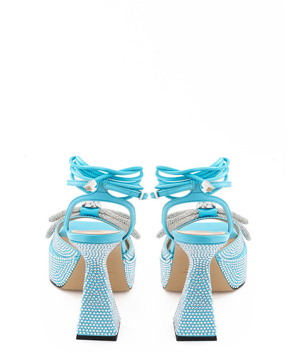 Mach & Mach pre Mach & Mach Heeled Sandals Light Blue Divers
