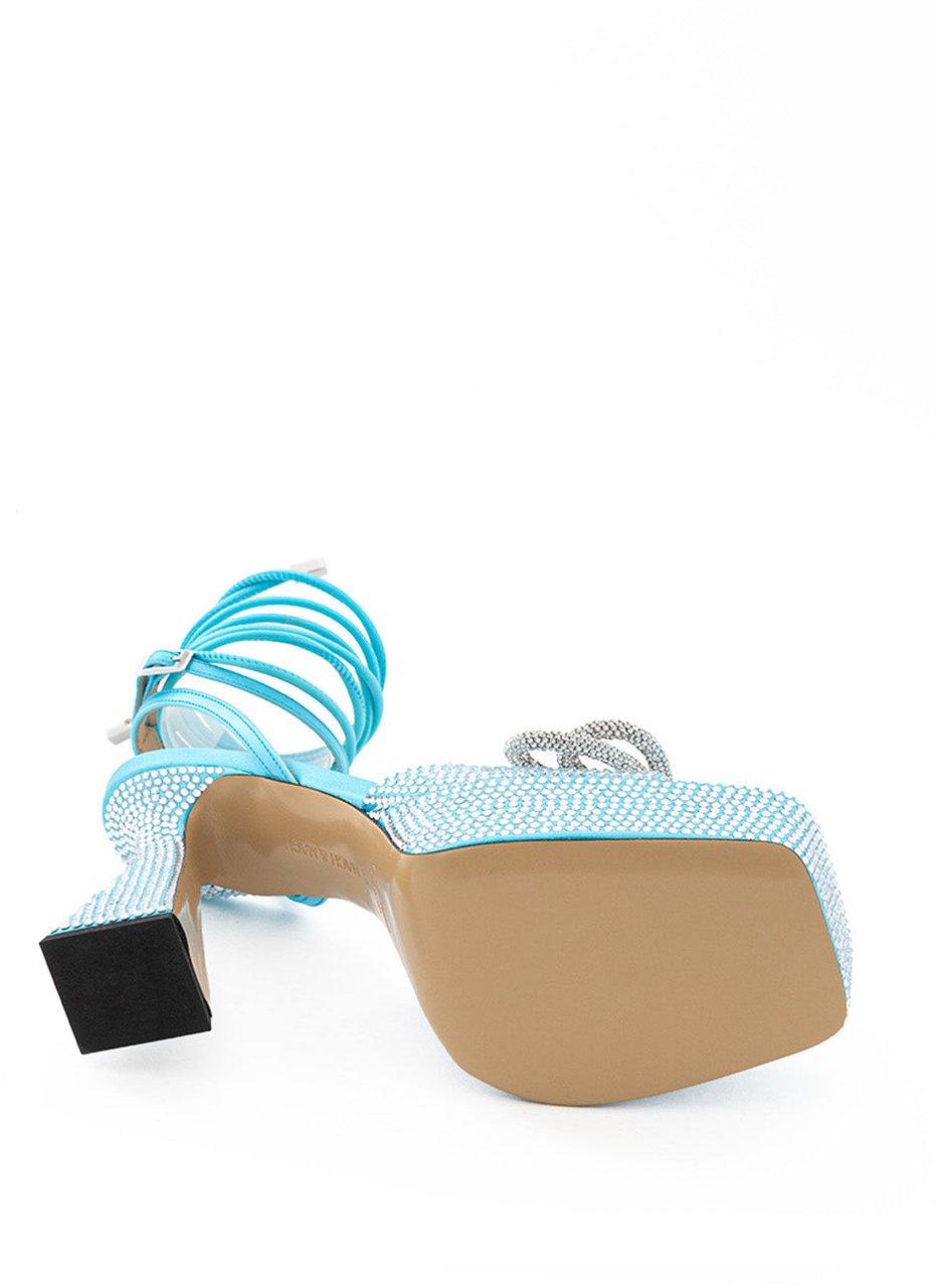 Mach & Mach pre Mach & Mach Heeled Sandals Light Blue Divers