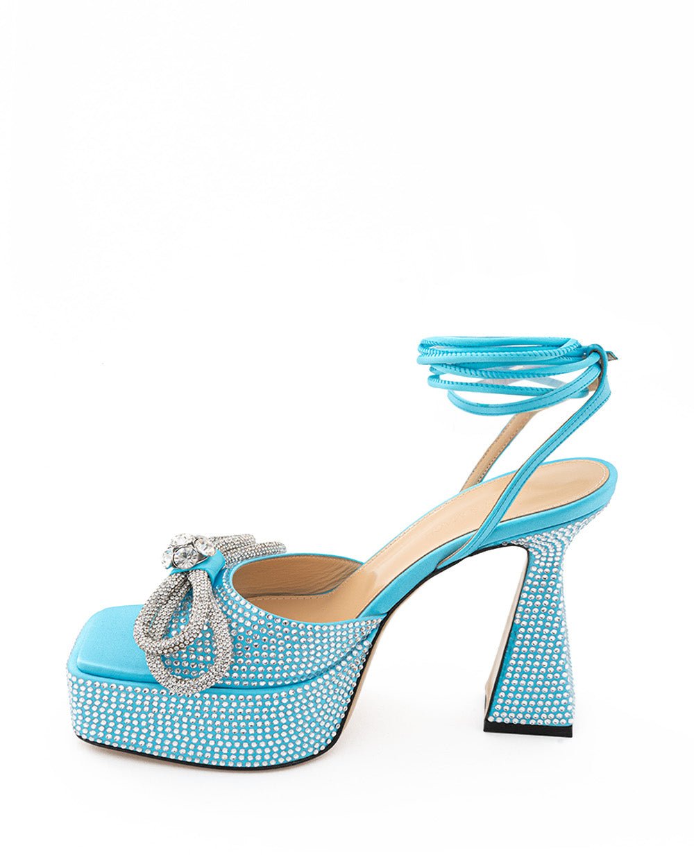 Mach & Mach pre Mach & Mach Heeled Sandals Light Blue Divers