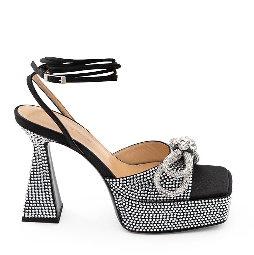 Mach & Mach pre Mach & Mach Heeled Sandals Black Divers