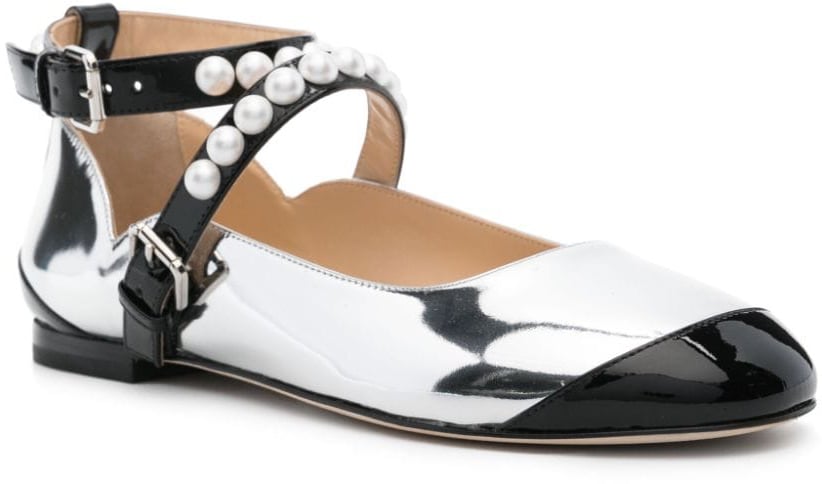 Mach & Mach pre Flat Shoes Silver Zilver