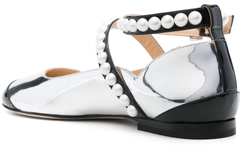 Mach & Mach pre Flat Shoes Silver Zilver