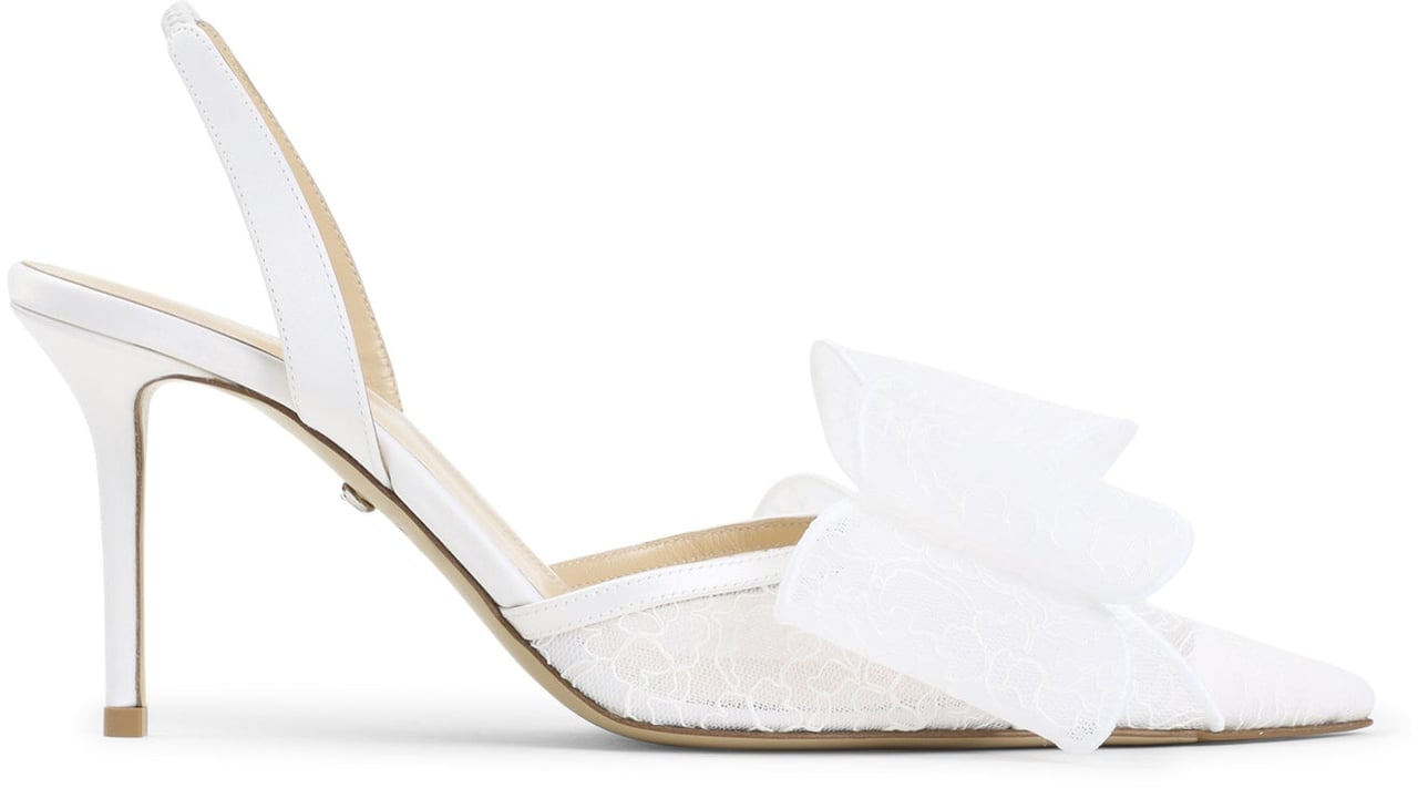 Mach&Mach Mach & Mach Le Cadeau White Lace Slingback Divers