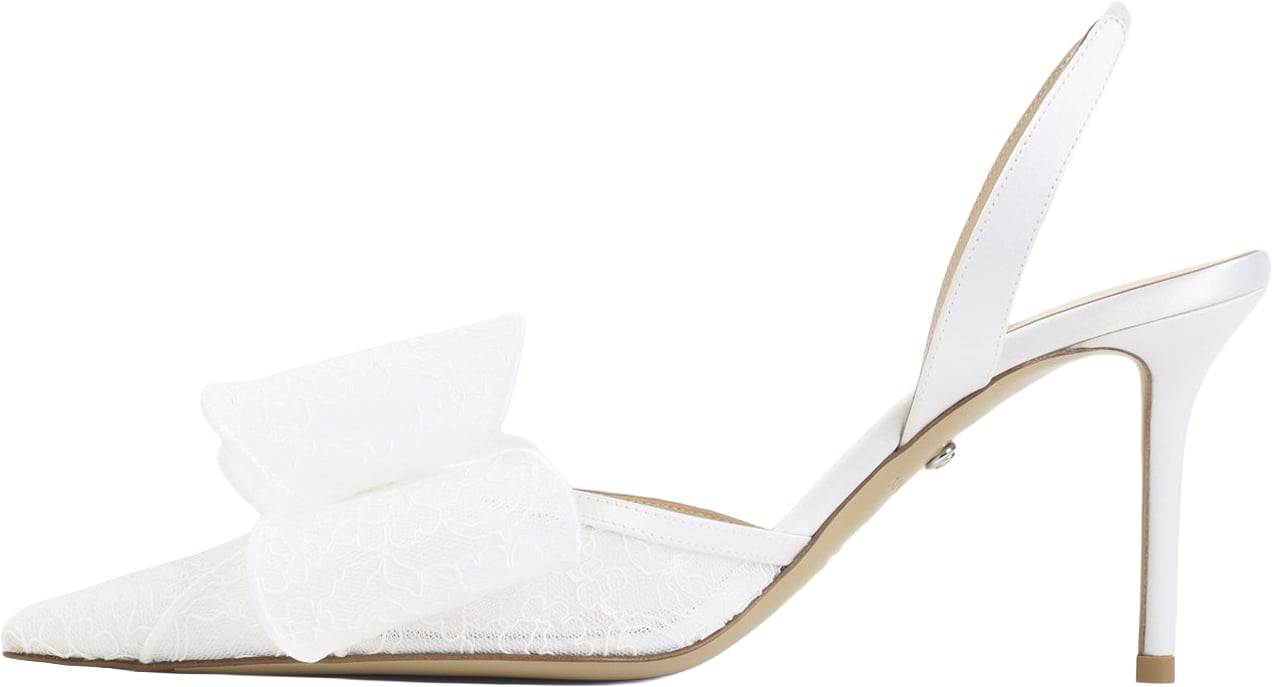 Mach&Mach Mach & Mach Le Cadeau White Lace Slingback Divers