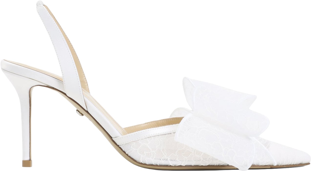 Mach&Mach Mach & Mach Le Cadeau White Lace Slingback Divers