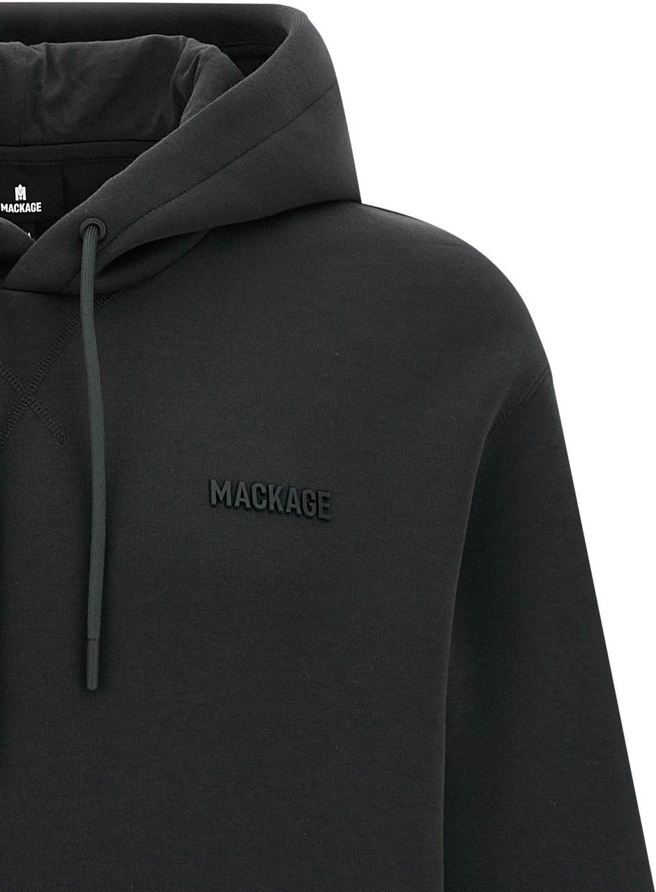 Mackage Black Cotton Sweatshirt Zwart