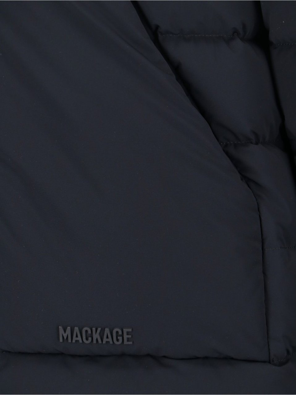 Mackage Adjustable Hood Quilted Down Jacket Zwart