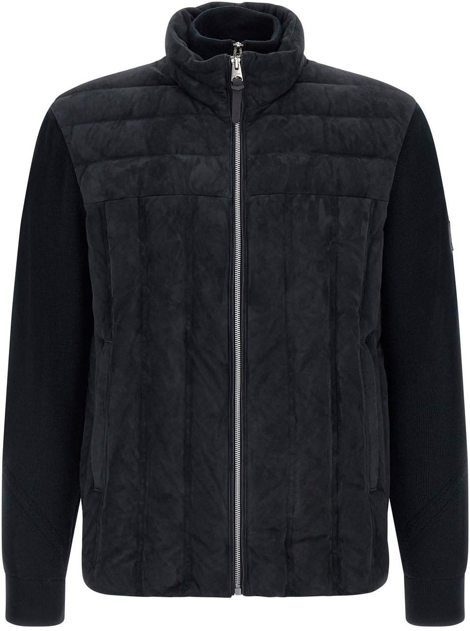 Mackage Blue Virgin Wool Full-Length Jacket Blauw