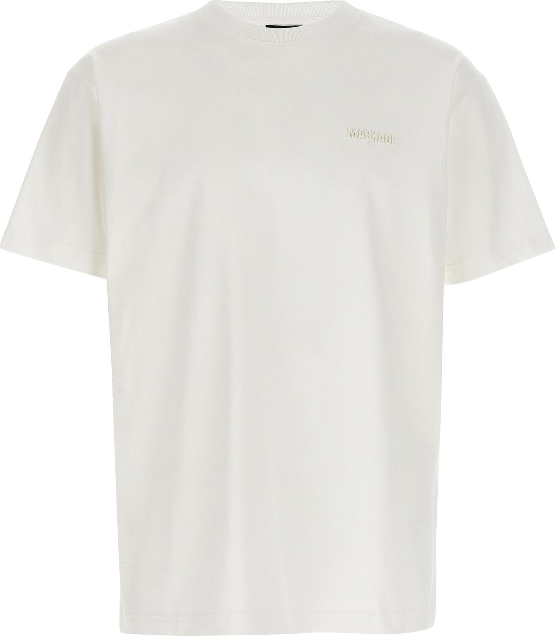 Mackage White Cotton T-Shirt Rood