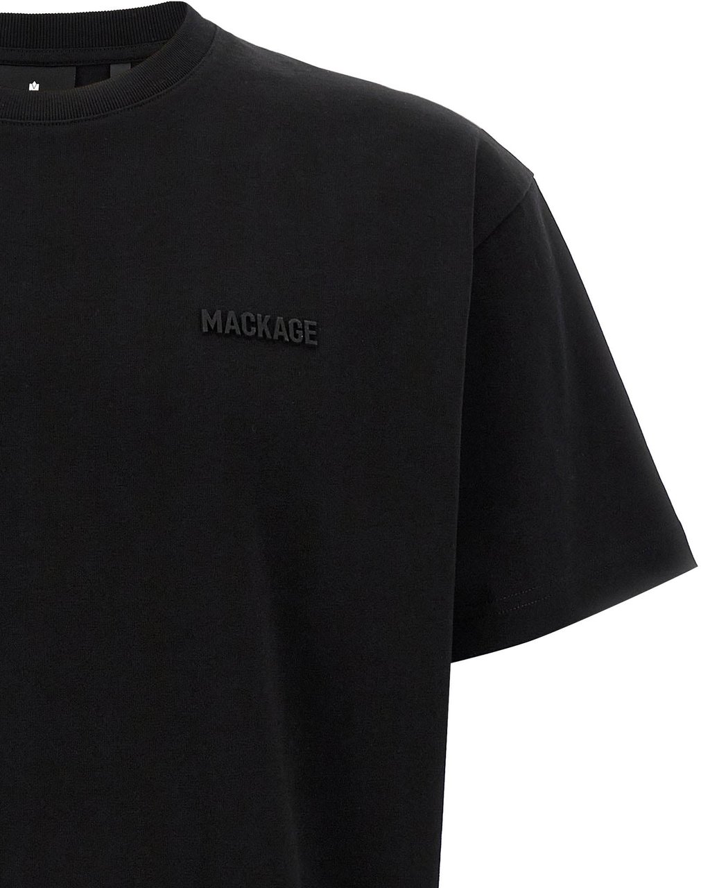 Mackage Black Cotton T-Shirt Rood
