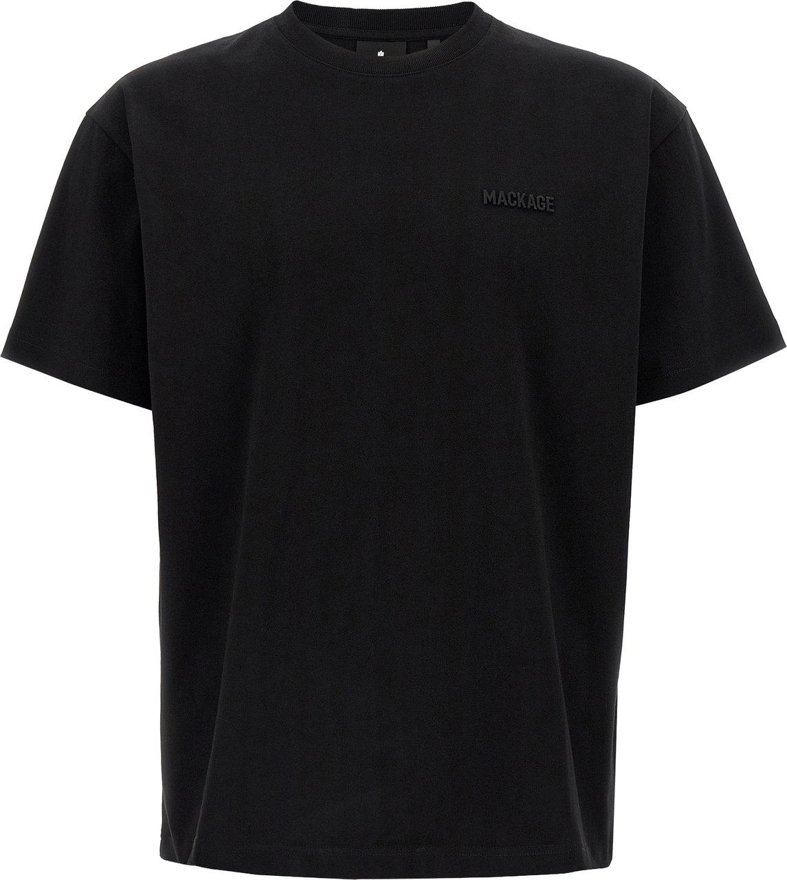 Mackage Black Cotton T-Shirt Rood