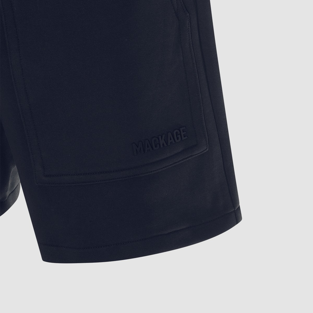 Mackage Minimalist Black Shorts with Elastic Waistband and Functional Pockets Zwart