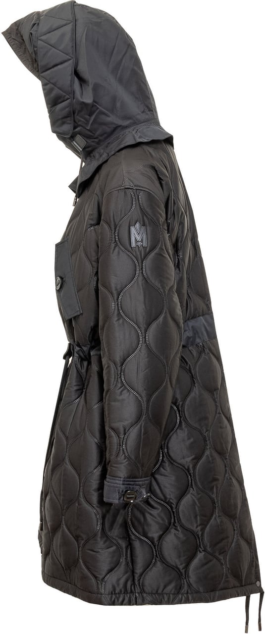 Mackage Giubbino Trapuntato con Logo Zwart