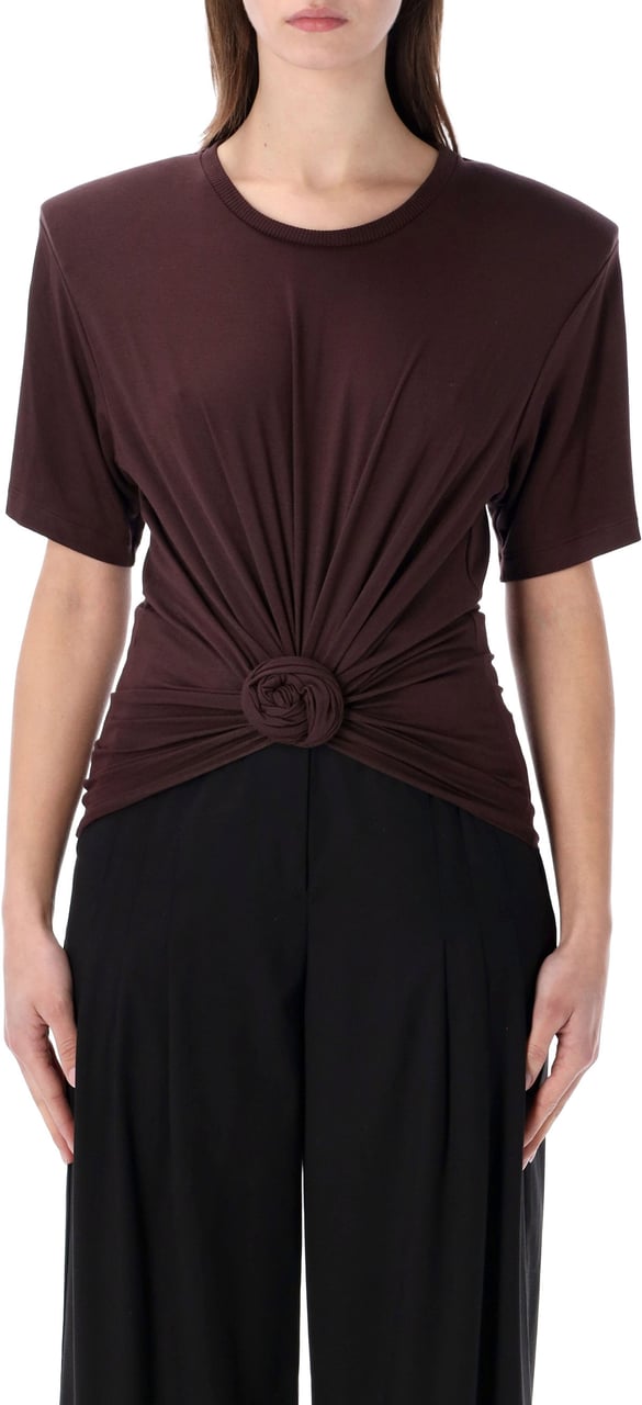 Magda Butrym Tshirt Rose Marrone Bruin