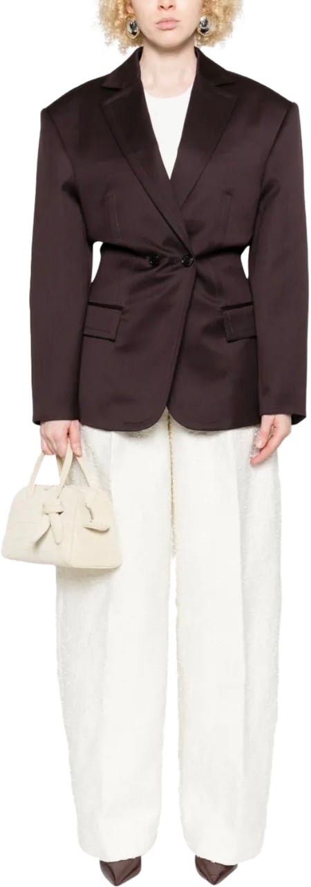 Magda Butrym Blazer Burgundy Rood