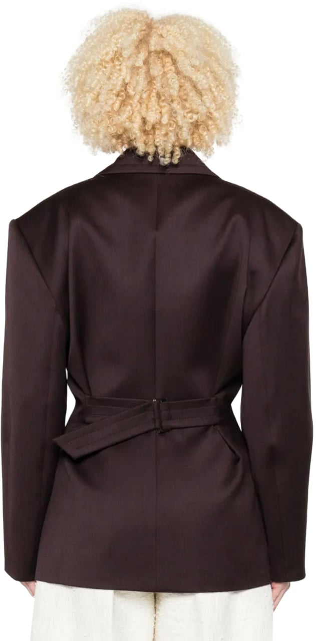 Magda Butrym Blazer Burgundy Rood