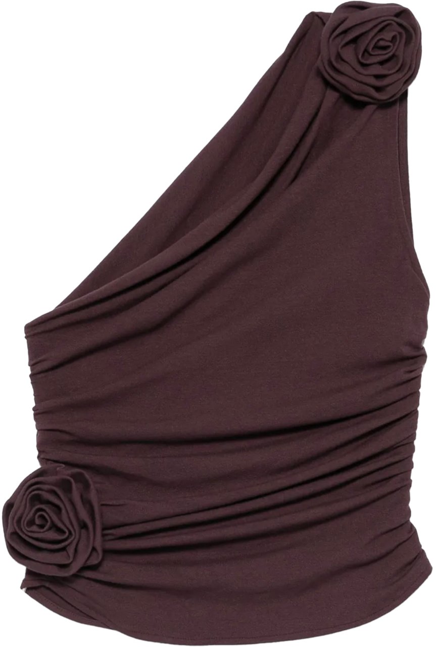 Magda Butrym Tshirt 01 Bordeaux Rood