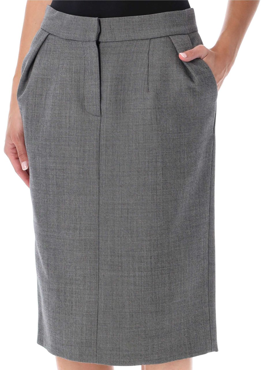 Magda Butrym Midi Skirt Grigio Grijs