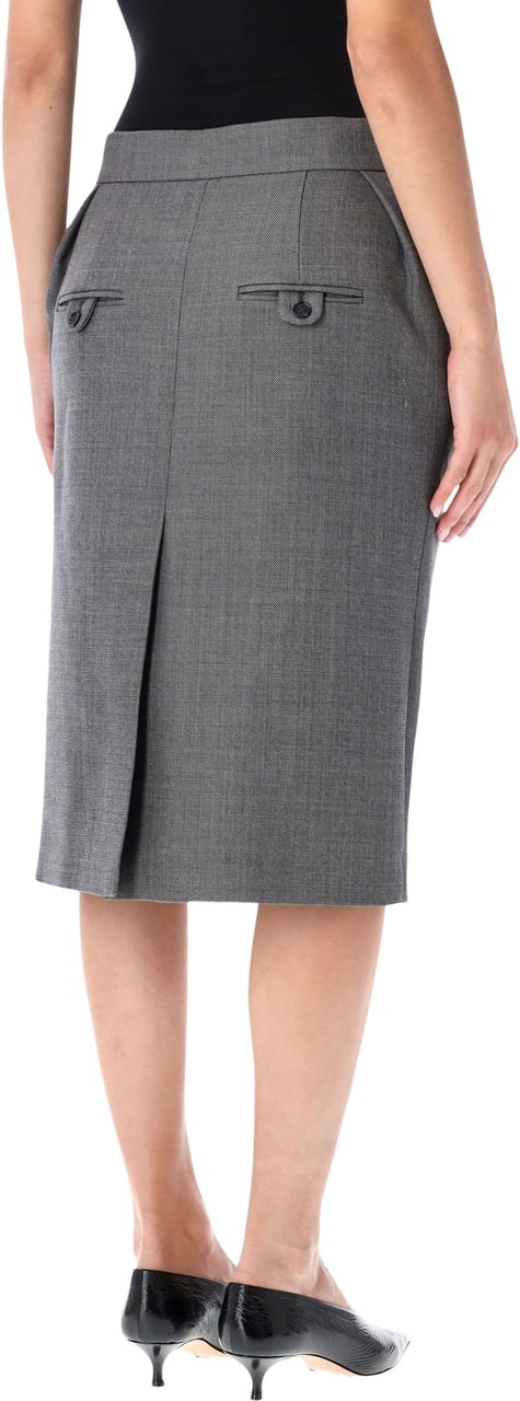 Magda Butrym Midi Skirt Grigio Grijs