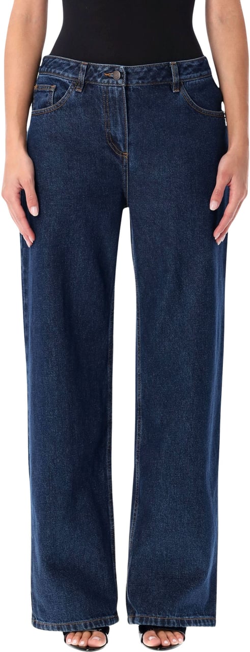 Magda Butrym Straight Denim Blu Blauw