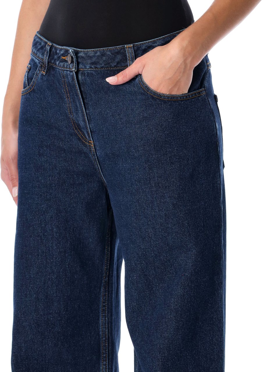Magda Butrym Straight Denim Blu Blauw