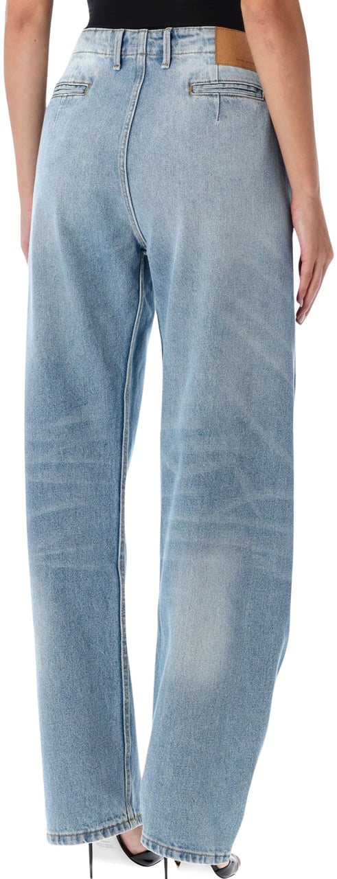 Magda Butrym Round Denim Blue Blauw