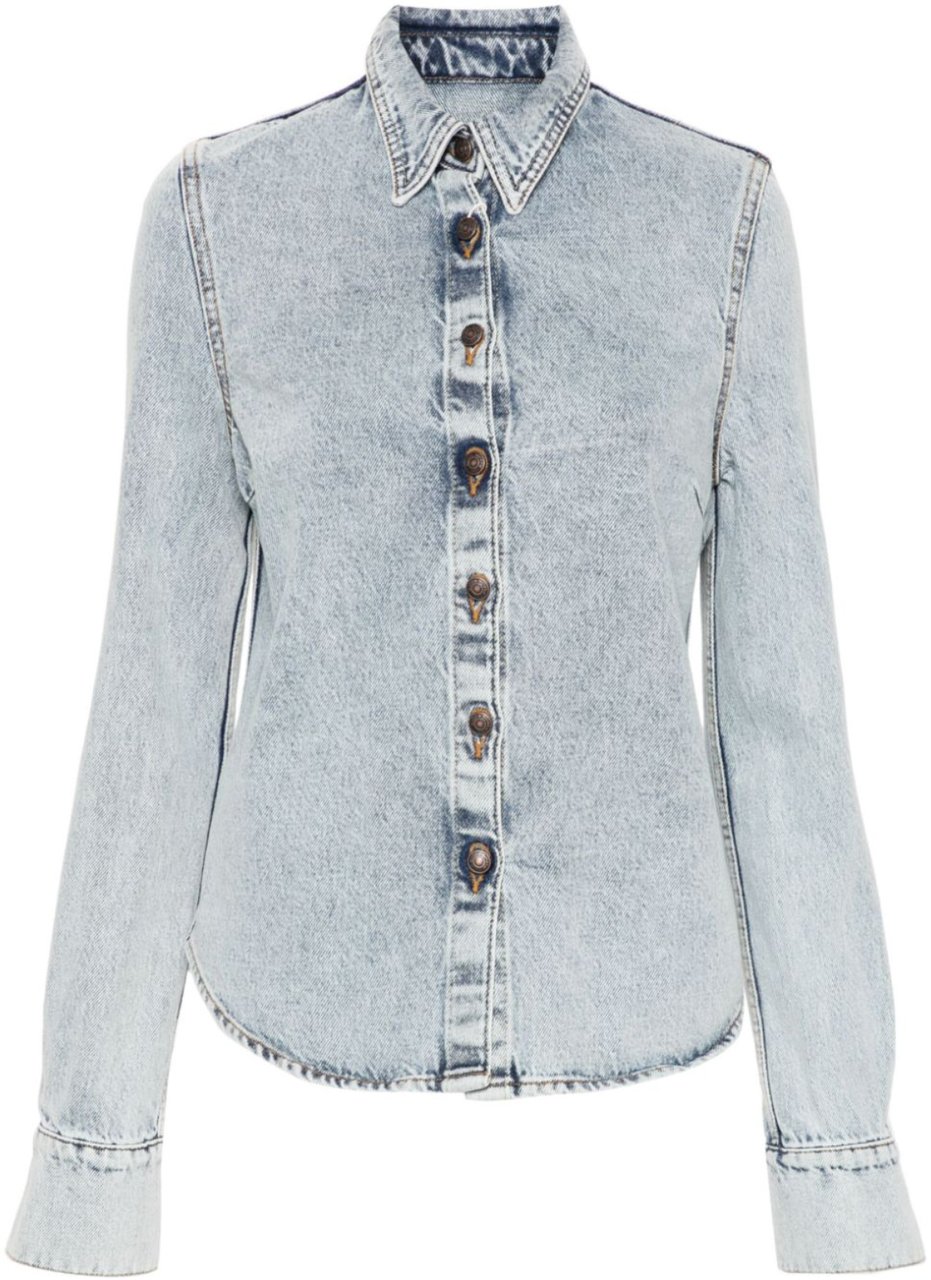 Magda Butrym Denim 05 Shirt Blue Blauw