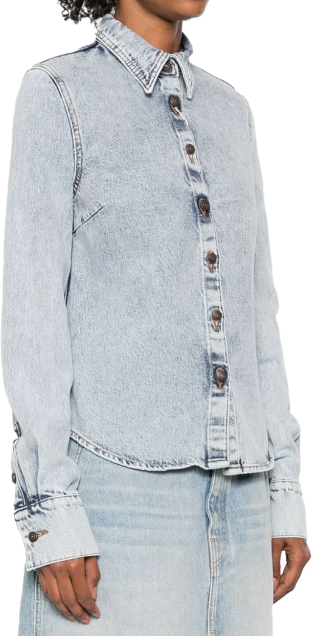 Magda Butrym Denim 05 Shirt Blue Blauw