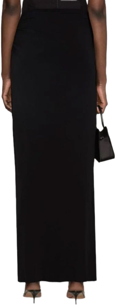 Magda Butrym Cut-out Maxi Skirt Black Zwart