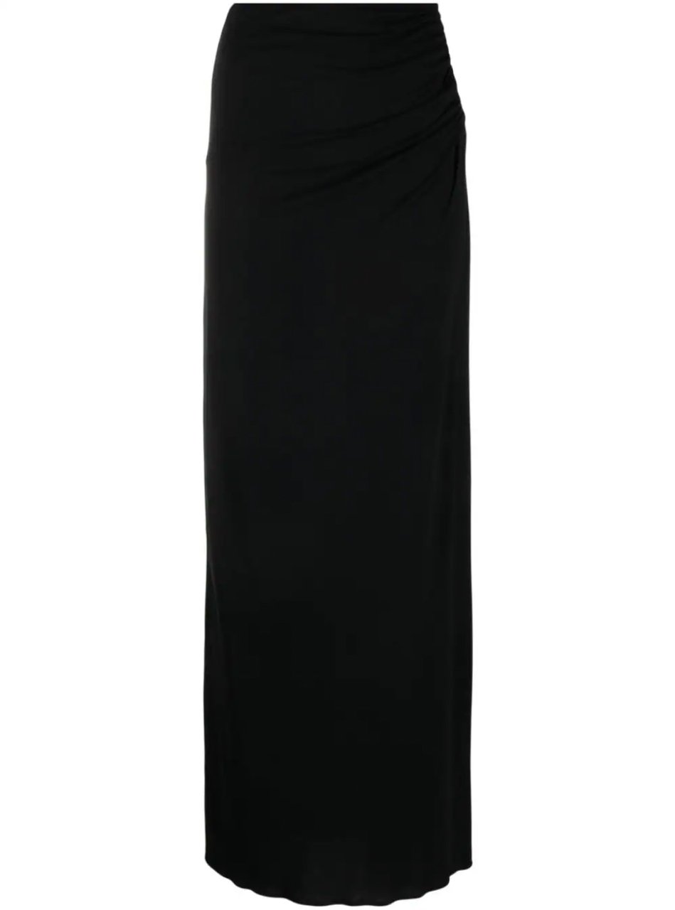 Magda Butrym Cut-out Maxi Skirt Black Zwart
