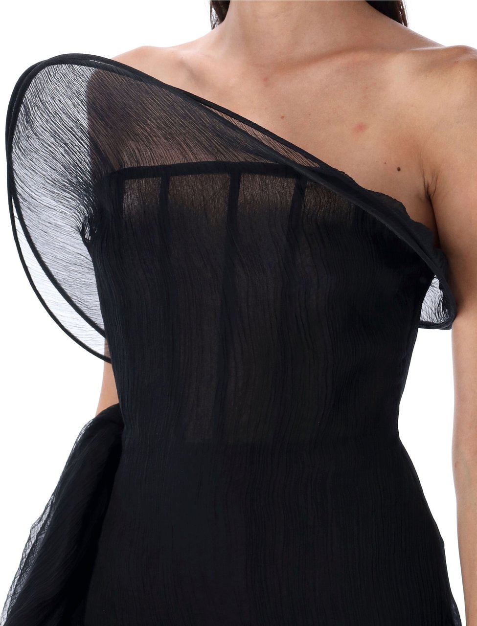 Magda Butrym Mini Dress Bustier Nero Zwart