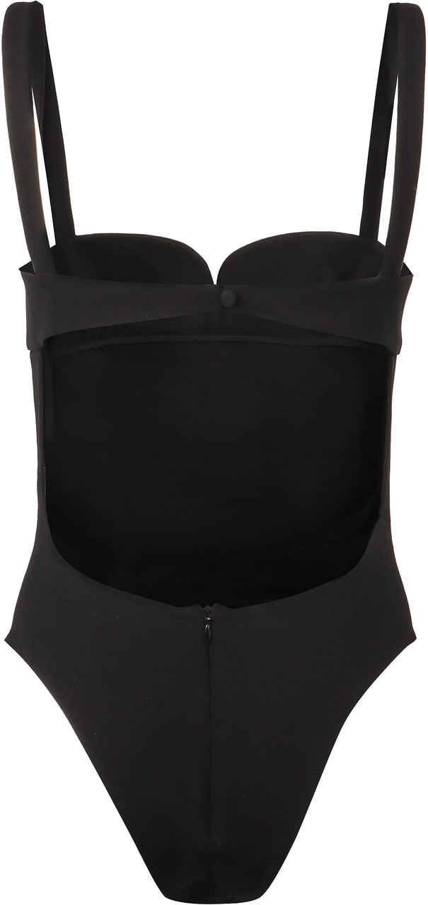 Magda Butrym Wool bodysuit Zwart