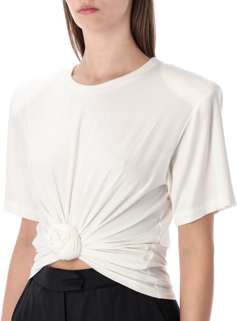 Magda Butrym Magda Butrym knotted T-shirt Beige